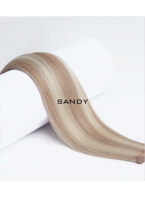 MOUNIR WŁOSY PRZEDŁUŻANE NATURALNE 60CM NA TAŚMĘ - KOLOR BABY BLONDE