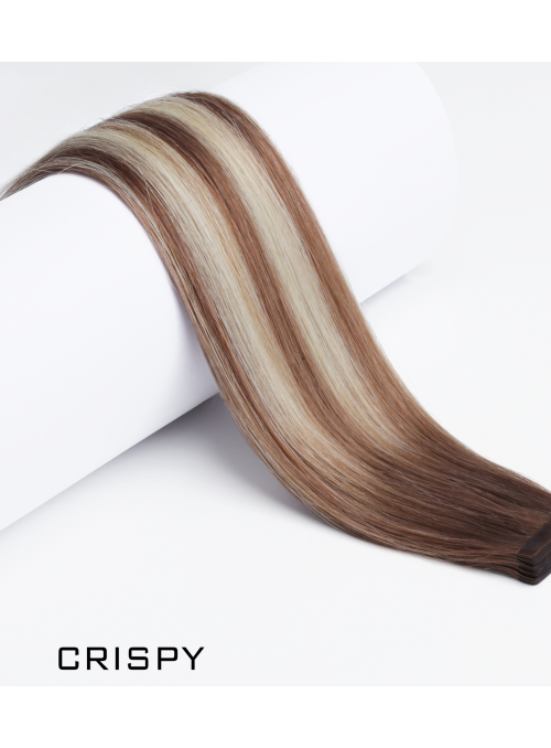 MOUNIR WŁOSY PRZEDŁUŻANE NATURALNE 60CM NA TAŚMĘ - KOLOR BABY BLONDE