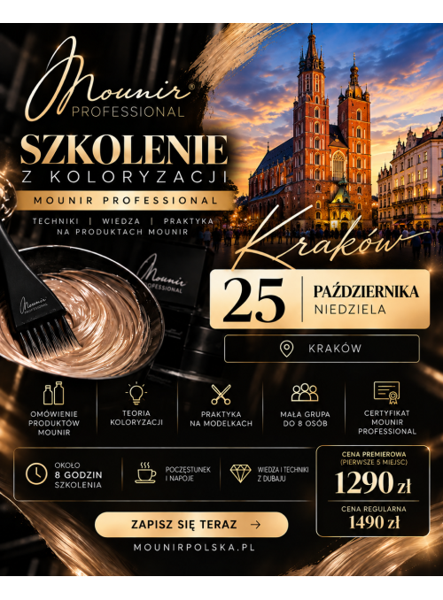 MOUNIR PROFESSIONAL – SZKOLENIE Z KOLORYZACJI – WARSZAWA 18.10.2026