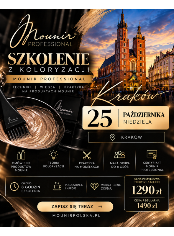 MOUNIR PROFESSIONAL – SZKOLENIE Z KOLORYZACJI – WARSZAWA 18.10.2026