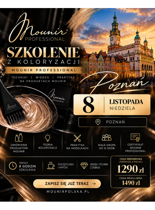 MOUNIR PROFESSIONAL – SZKOLENIE Z KOLORYZACJI – WARSZAWA 18.10.2026
